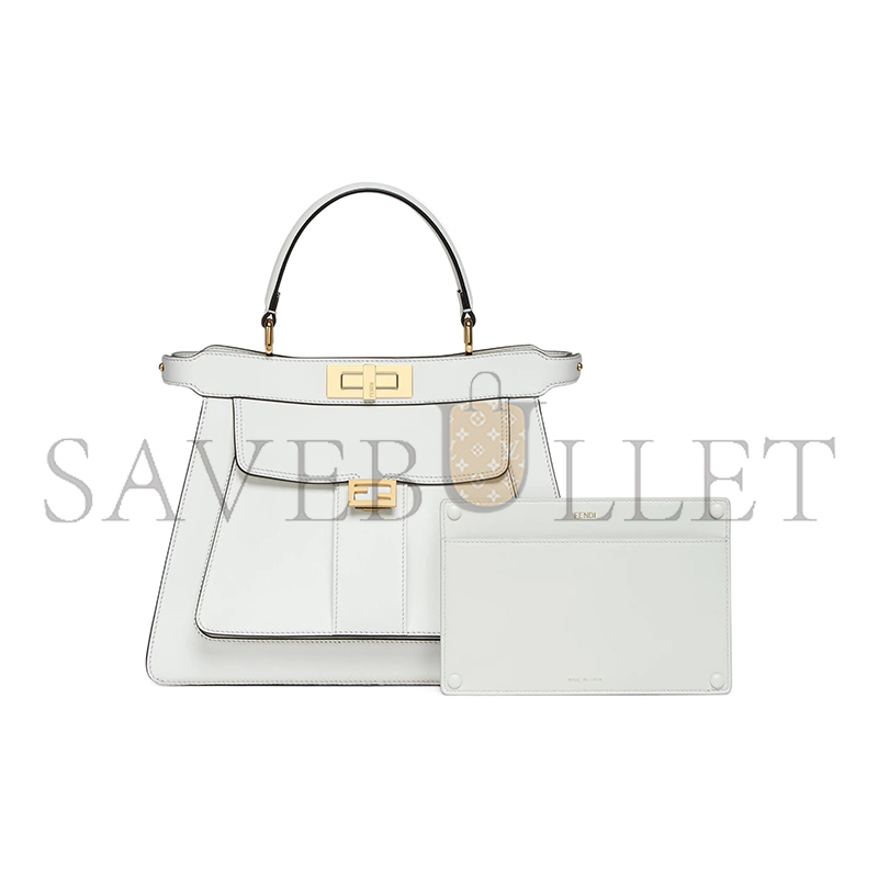 FENDI PEEKABOO I SEE U LEATHER TOP HANDLE BAG 8BN321AMCXF0K7E (23*18*11cm)
